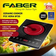 SYK FABER Ceramic Cooker FCC XERA SF20 2000W Kitchen Appliances Electric Cooker Hob Dapur Masak Elektrik Camping