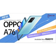 [100% Original Oppo Malaysia]  Oppo A76 6GB+5GB RAM + 128GB ROM