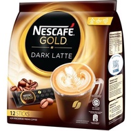 Nescafe Gold Dark Latte Coffee 12 Stick 34g