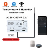 Tuya WiFi Temperature Switch Sensor 2.4G WiFi Temperature Switch Sensor Smart Switch with Temperatur