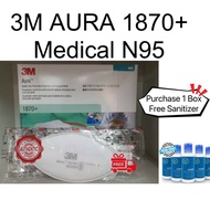 [Ready Stock] 3M AURA 1870 N95 Medical Surgical 1870+ READY STOCK SHIP TODAY
