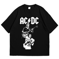 ACDC T-shirt Baju Rock Band lelaki high-quality quick drying breathable short sleeved shirt