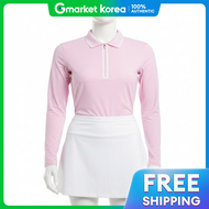 G/FORE | เสอโปโล GFORE FEATHERWEIGHT SILKY TECH NYLON QUARTER ZIP รน G4LC0K863-BLUSH สำหรบผหญง