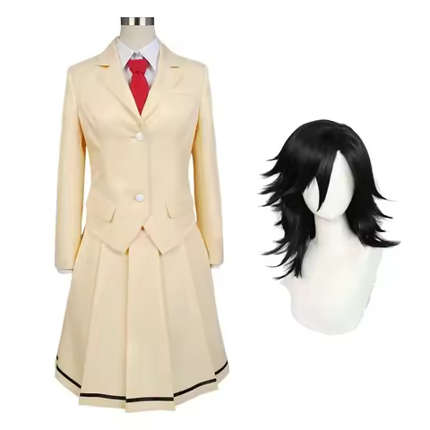 Anime WataMote Tomoko Kuroki Cosplay Costume Women Girls Lovely Yellow Jk Skirt Uniform Outfits Hall