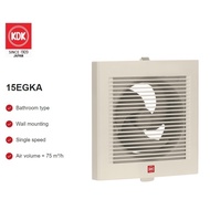 KDK 15EGKA Wall Mount Exhaust Fan with Front Louver (Pipe Hood Series)