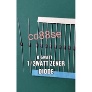 0.5WATT ZENER DIODE 1/2WATT ZENER DIODE 1/2W ZENER DIODE