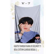 KIM TAEHYUNG BTS BLANKET - BTS V BLANKET - BTS custom blanket - handsome BTS V blanket - custom blan