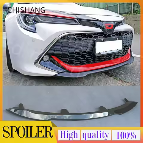 Black FOR 2019-2023Toyota Corolla Auris E210 5DR Hatchback Front Bumper Lip real carbon fiber real c