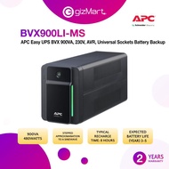 APC BVX900LI-MS Easy UPS BVX 900VA, 230V, AVR, Universal Sockets Battery Backup replacement of BX800