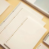 Loose Leaf A5, B5 A4 Binder File Paper, 20 Holes A5, 26 Holes B5, 72 gsm Bookpaper Material, 30 shee