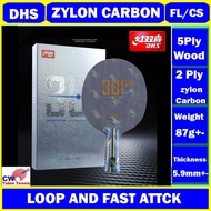 DHS Hurricane 301Z Zylon Carbon Blade Table Tennis Bat Paddle Bat Raket ping pong kayu (Ready Stock)