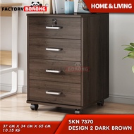 FB BG0037 Office Cabinet Office Mobile Pedestal File Cabinet with Wheels Drawers with Locks