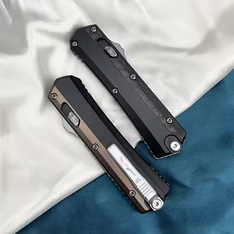 Glykon Knife OTF Tech Knives M390 Blade EDC Self l Pocketknives Aluminum Alloy Handle Defense Milita