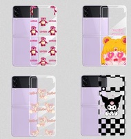 包郵 Z Flip3 Samsung Z Flip phone case💕 Kuromi Lotso Bear Lina Bell Sailor Moon💕三星透明款手機殼