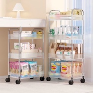 Trolley Organizer/Kitchen Storage Rack Multipurpose Baby Goods Trolley Gold Luxury