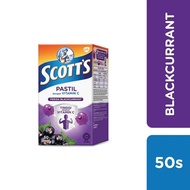 Scott's Vitamin C Pastilles Blackcurrant [50 Pastilles]