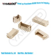 10pcs HY2.0 Horizontal And Vertical Mount Connector 2 3 4 5 6 8P SMD Socket 2.0Mm Ribbon High Temper
