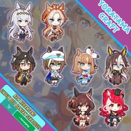 Gantungan Kunci Uma Musume Mcqueen Rice Spe Satono, Anime Lucu Keychain