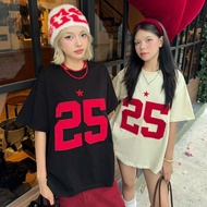 NEW [COLLECTION TẾT]  AB HOUSE - Áo thun form rộng 25 STARS  cổ tròn thêu sao thời trang nam nữ Tết 