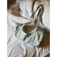 Stripy Small Duffle Bag - Shoulder Bag - Gym Bag - Travel Bag