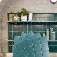 Dark Green Mosaic Mosaic Background Wall Tiles Small Tiles Antique Tiles Nine-Gong Grid Matte swimmi