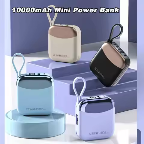 10000mAh Mini Power Bank Portable Fast Charging Battery 66W Fast Charge Powerbank for Samsung iPhone