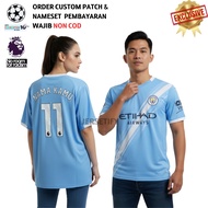 Mchstr Cty Home Jersey 2025 2026 Football Shirt Etihad Air Ways Version Custom Screen Printing Name 