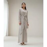 Elea Tille DRESS CLARA DRESS DRESS | Kaftan dress | Muslimah ELEA DRESS MAXY Plain SATIN SILK MATERIAL