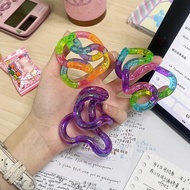 Tangle Fidget Toys Squeeze Twist Deformation Rope Tangle Stress Relief Brain Imagination Detachable 