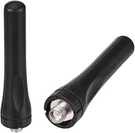 Bingfu Ham Radio 435 MHz UHF Antenna 2-Pack Two Way Radio Walkie Talkie Short Soft Whip Rubber Anten