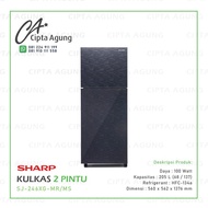 PTR KULKAS 2 PINTU SHARP SJ-246XG-MR/MS SJ246XG MR / MS SJ 246 XG