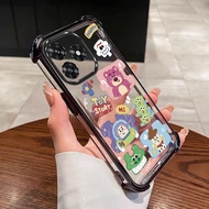 Honor X5c Plus X6C Never Turn Yellow Case Cute Bear Cartoon Cover Clear Soft Casing