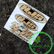 NJS Reflective Helmet Sticker Set