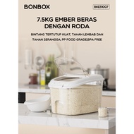 Bonbox Rice Dispenser Storage Container for Rice 7,5KG Rice Box