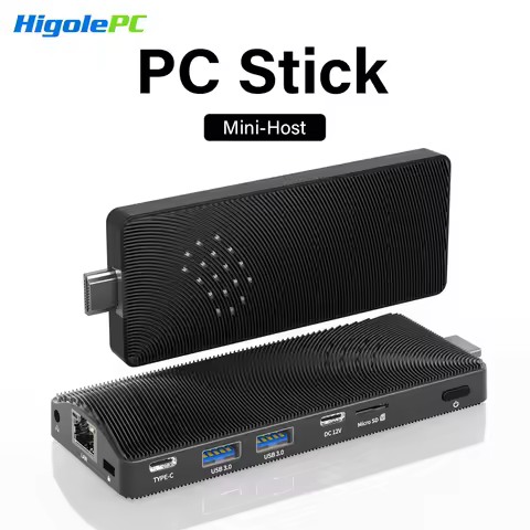 Higole PC Stick Fanless Mini PC Intel J4105 Windows 11 WiFi5 4/8GB 64/128/256GB Laptop Desktop PC 4K