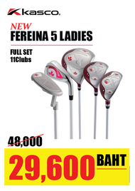 KASCO FERREINA 5 Ledies Club Fullset 11pcs. Free Caddy bag ชุดไม้กอล์ฟสำหรับผู้หญิง ฟรีถุงกอล์ฟ