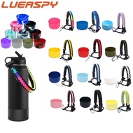 ⭐️HOT Lueaspy HydroFlask Boot Silicon Cover Aquaflask Accessories 32&amp;40 oz 12&amp;24oz Protective Bottom Non-Slip Aqua flask Tumbler Boot Sleeve Cover &amp; Paracord Handle Colored Cup Rop