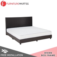 LZD [FurnitureMart] Milton Series Divan Bed Frames In 5 Designs