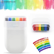 Wishlistforyou World Cup 6-color Rainbow Face Color Human Body Painting Facial Paint Halloween Fans 