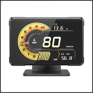 A91 Car HUD Head Up Display Multi Function Gauge Show Speed RPM Turbo Oil Temperature Voltage Univer