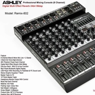 Mixer Ashley 8 Channel Remix802 Original