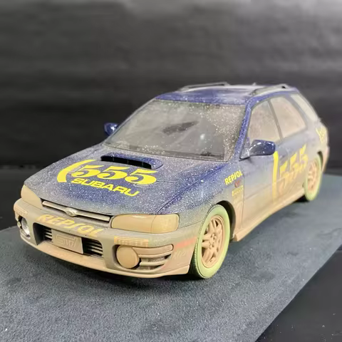 Slightly Defective 1:18 Scale Impreza WRX GF8 Simulated Resin Material Crock Station Wagon Static Ca