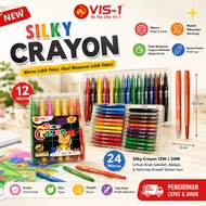 VIS-1 Silky Crayon 12 & 24 Colors Silky Crayon Premium Crayon