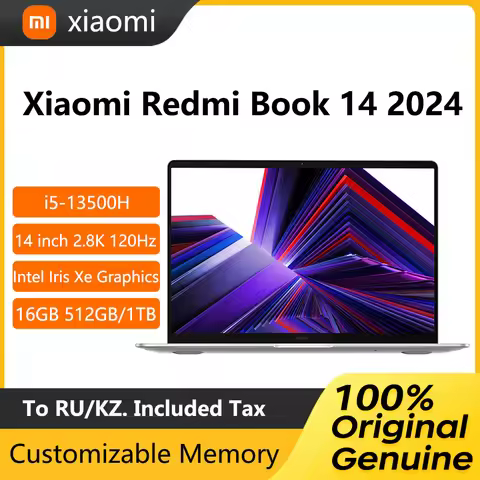 2024 Xiaomi Redmi Book 14 Laptop 14 Inch 2.8K Ultra Retina Screen Notebook i5-13500H 16GB 512GB Inte