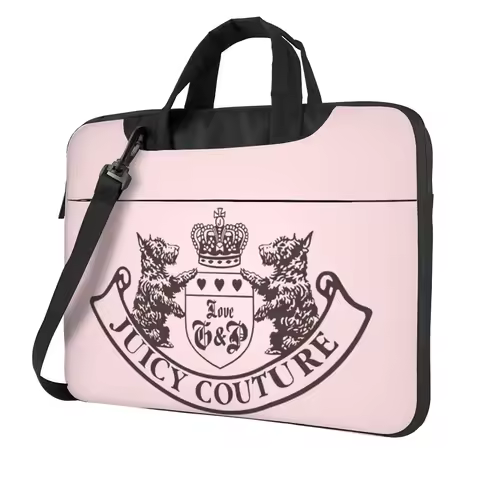 Y2k Juicy Couture Crest Crossbody Laptop Bag Case Computer Bag Resistant Protective Notebook Pouch f