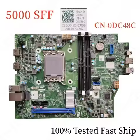 CN-0DC48C For Dell Optiplex 5000 SFF Motherboard 04YJ19 4YJ19 0DC48C DC48C Support 12th CPU Mainboar