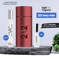 [ Decant ] 212Sexy Men EDT 5ml/10ml Original Perfume Repack