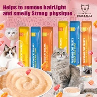 【Paws&Tails】Cat stick snack 60 pcs | makanan kucing murah (Chicken/Salmon/Tuna)