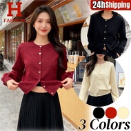 HOT'' 10188 Knitted Sweater Long-Sleeved Round Man With Button Detail Korean Style