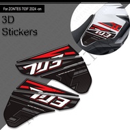For Zontes  ZT703-F ZT-703F ZT 703F 703 F Adventure Bike Tank Pad TankPad Cap Grips Gas Fuel Knee St